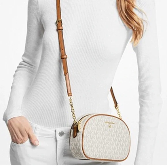 NWT - Michael Kors Jet Set Charm Small Logo Crossbody Bag - Picture 1 of 8